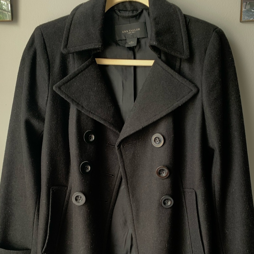 Ann Taylor black winter coat